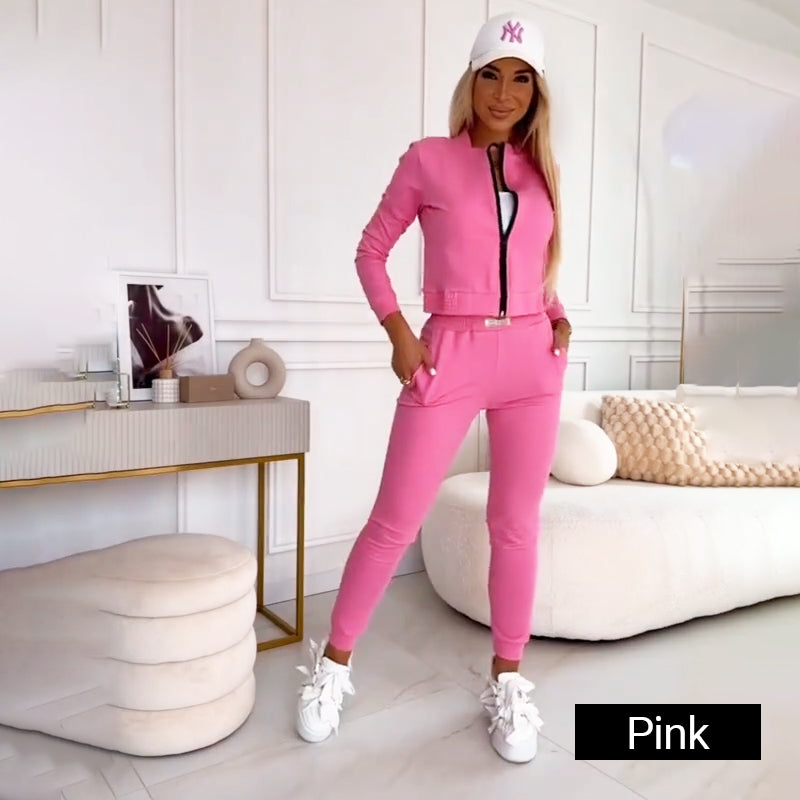 🎉Hot Sale 50% OFF😍Women's 3-Piece Zip-Up Tracksuits (jacket+vest+trousers)