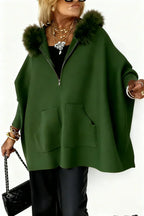 🔥Limited Time Discount 💥Women Fur Collar Solid Color Casual Jacket