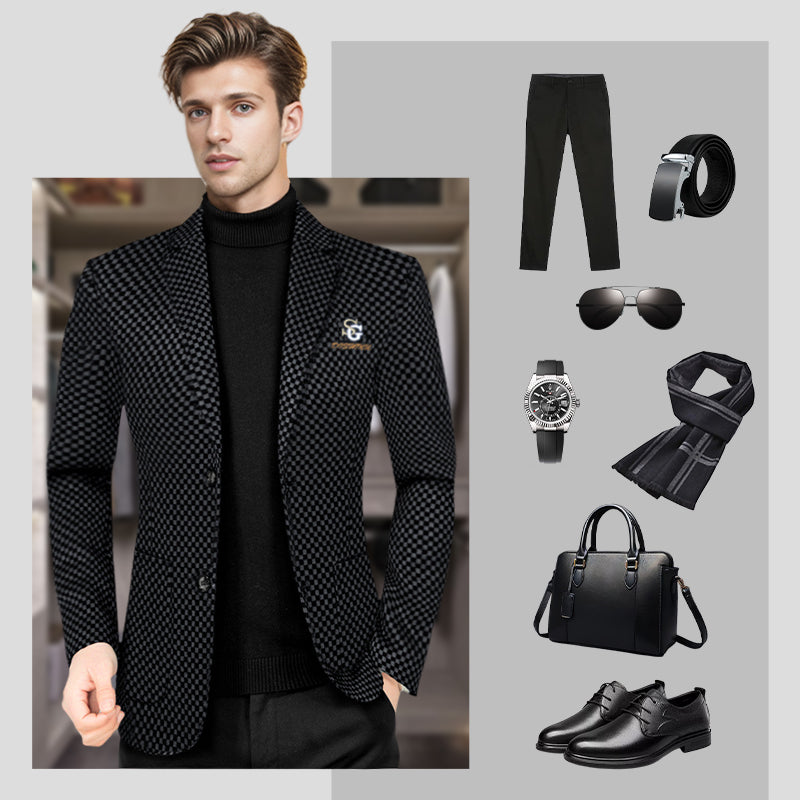 🔥Warm and stylish✨Men's Slim-fit Casual Suit Jacket