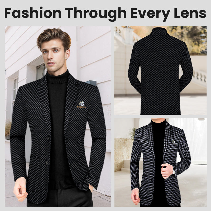 🔥Warm and stylish✨Men's Slim-fit Casual Suit Jacket