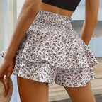 🌸Lightweight Slimming Floral Ruffle Tiered Skirt✨