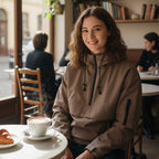 🥳2026 HOT SALE🥳💞50K+ SOLD!🦁👵50% OFF! Hooded Leopard Pullover – Perfect for chilly British days! Cosy hood keeps wind out, pocket warms hands. Soft, lightweight & easy to wear. 🍂☕