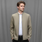 👑Fliwos® Men's Standing Collar Zipper Casual Jacket