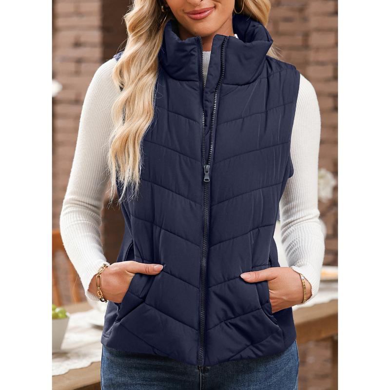 💖HOT SALE 55% OFF✨️Womens Sleeveless Zip Up Puffer Vest💗-Cozy Without Bulk