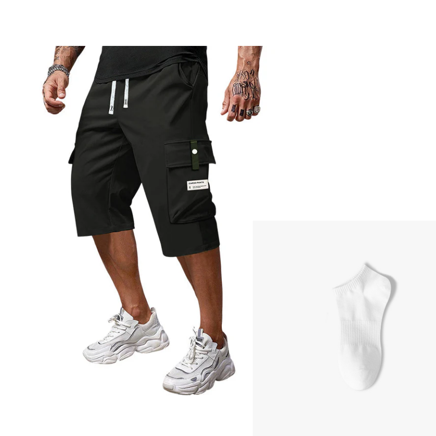 ⏰ Now only 50% off!⛅Men's Casual Drawstring Capri Cargo Pants👖