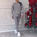 👚 Cozy & Chic: Women’s Casual Sweatshirt & Leggings Set! 🍂🛍️