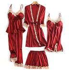 💖Limited Sale 49% OFF💖5 Piece Ice Silk Pajamas