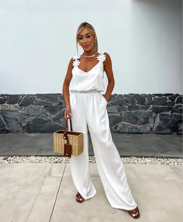 💕Limited Sale 49% OFF💕Women's Sleeveless Wide Leg Jumpsuit