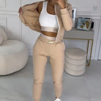 🎉Hot Sale 50% OFF😍Women's 3-Piece Zip-Up Tracksuits (jacket+vest+trousers)