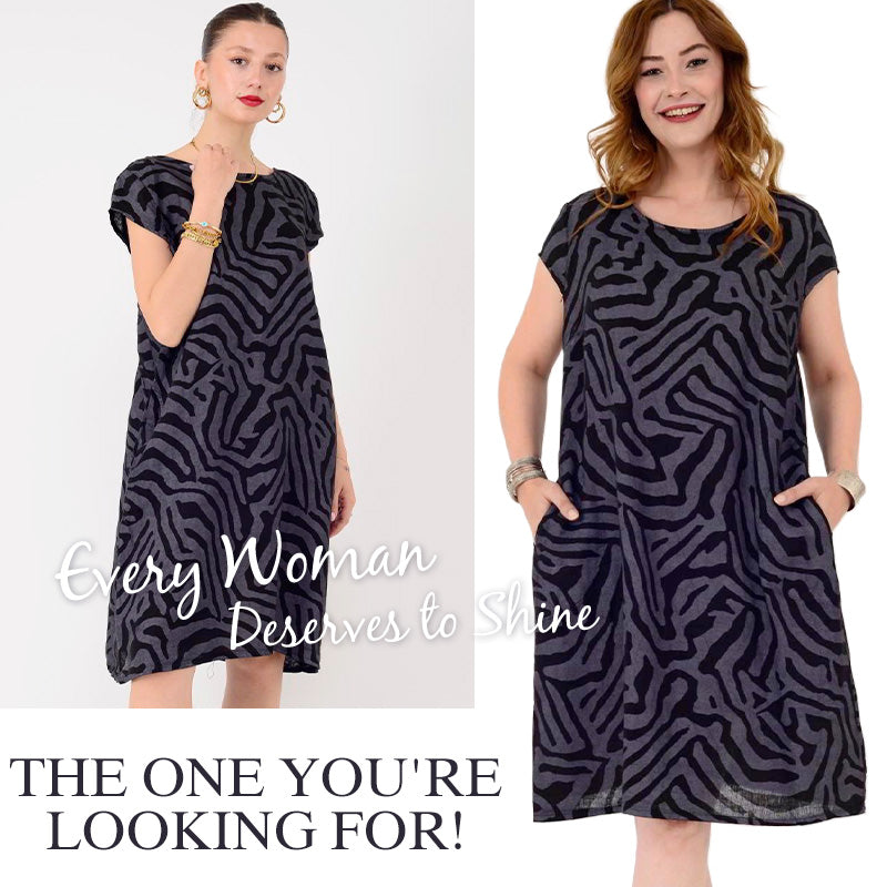 🎁✨2025 New Boho Vintage Casual T-Shirt Dress💃