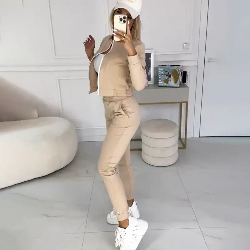 🎉New Year’s Hot Sales - 49% OFF😍Women's 3-Piece Zip-Up Tracksuits