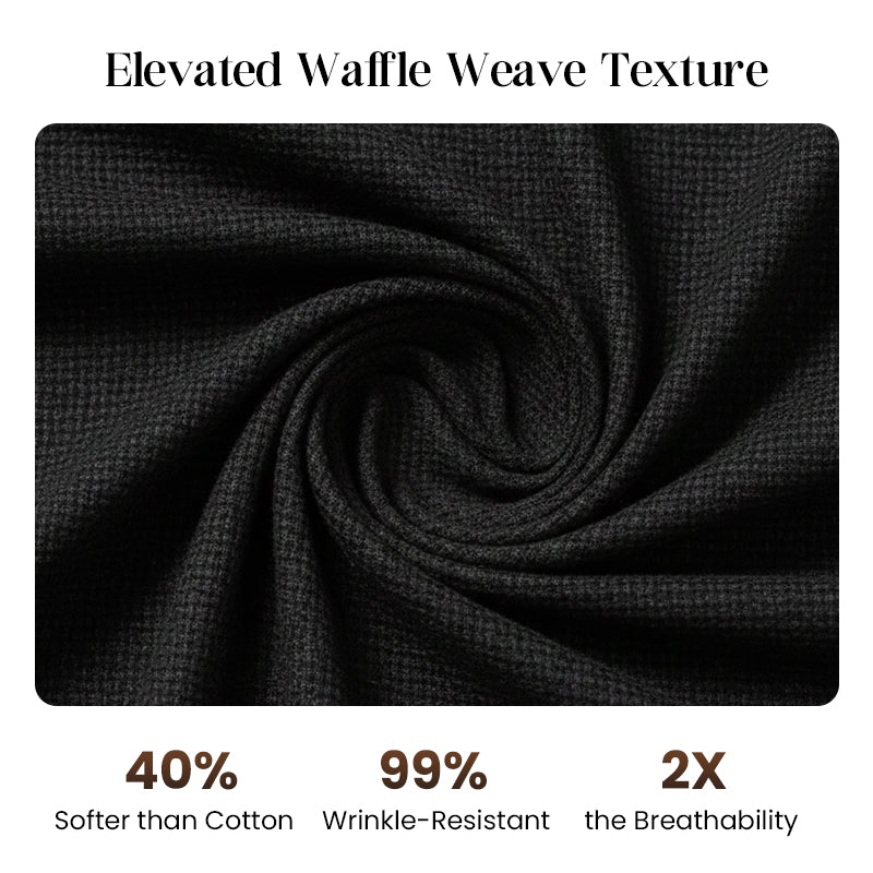 ⏰ Now only 50% off!⏰Men’s Casual Waffle Shirt Pants 2-Piece Set