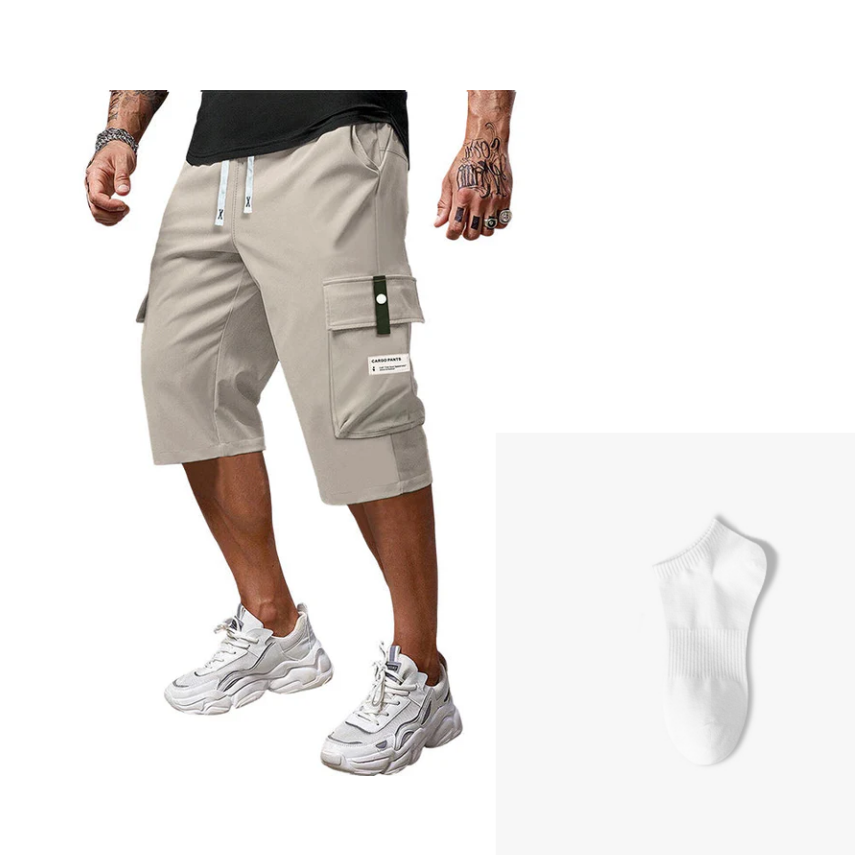 ⏰ Now only 50% off!⛅Men's Casual Drawstring Capri Cargo Pants👖