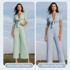 👗 Draped pleated × simple solid color, with gentle rhythm between walking, suitable for commuting and going out on the street!