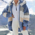 2025 new contrasting-color cotton jacket