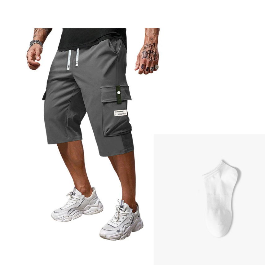 ⏰ Now only 50% off!⛅Men's Casual Drawstring Capri Cargo Pants👖
