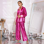 ✨49% OFF✨Sequin blazer and wide trousers for women (3-piece set)