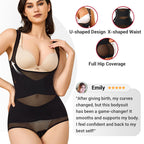 🎉Special Sales - 49% OFF✨3-in-1 Women's Lightweight Mesh Yoga Bodysuit Shaper