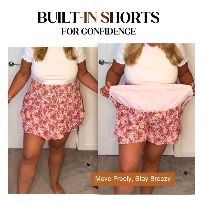 🌸Lightweight Slimming Floral Ruffle Tiered Skirt✨