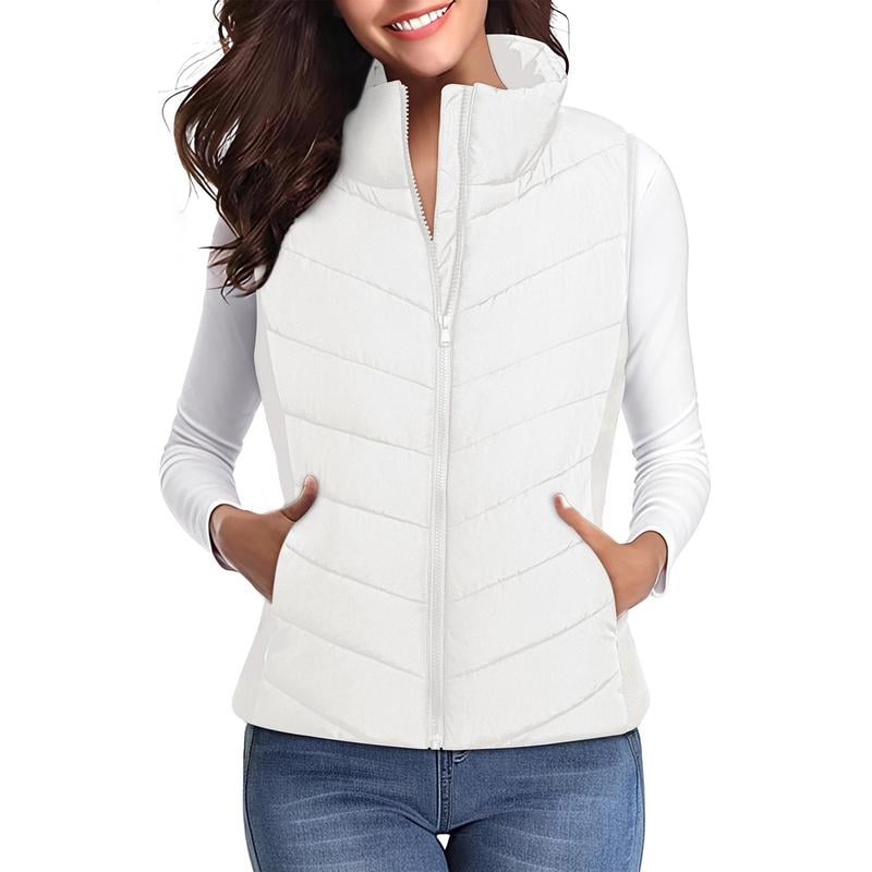 💖HOT SALE 55% OFF✨️Womens Sleeveless Zip Up Puffer Vest💗-Cozy Without Bulk