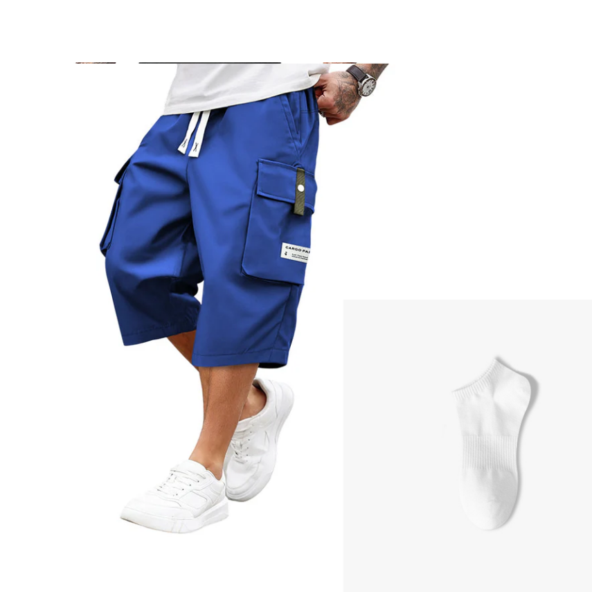 ⏰ Now only 50% off!⛅Men's Casual Drawstring Capri Cargo Pants👖