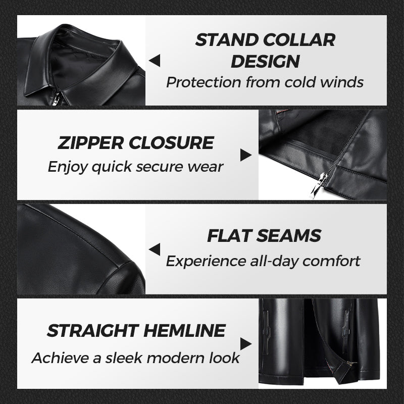⏳Limited-time 56% off⏰Men's Classic Leather Jacket🧥