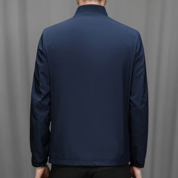 👑Casual jacket with stand-up collar and zip fastening for men