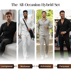 ⏰ Now only 50% off!⏰Men’s Casual Waffle Shirt Pants 2-Piece Set