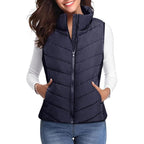 💖HOT SALE 55% OFF✨️Womens Sleeveless Zip Up Puffer Vest💗-Cozy Without Bulk