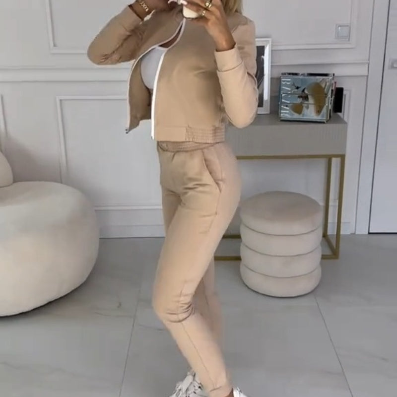 🎉Hot Sale 50% OFF😍Women's 3-Piece Zip-Up Tracksuits (jacket+vest+trousers)