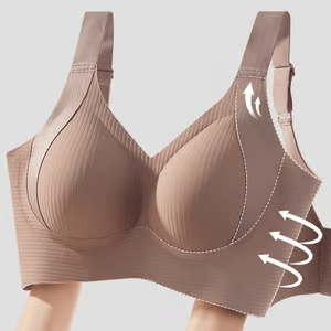 🎁Buy 1 Get 3 Packs💕Women's Ribbed Push Up Adjustable Wireless Bra🌸