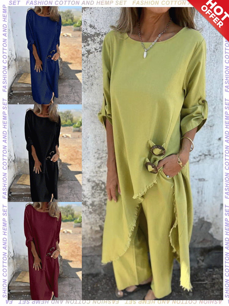 🥰Last Day 49% OFF💃2025 Women's Irregular Dress and Loose Fit Pants