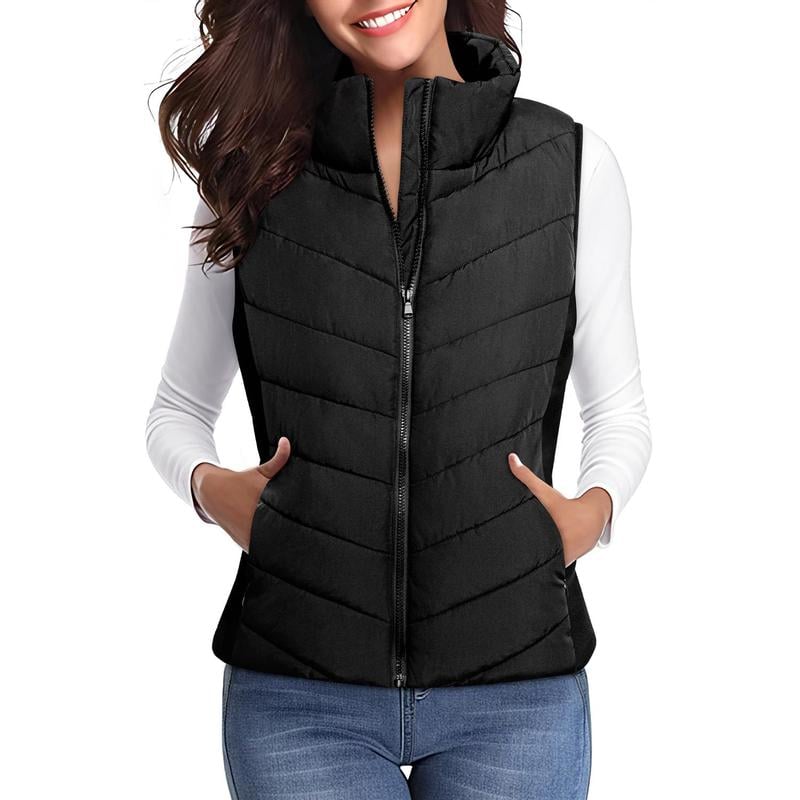 💖HOT SALE 55% OFF✨️Womens Sleeveless Zip Up Puffer Vest💗-Cozy Without Bulk