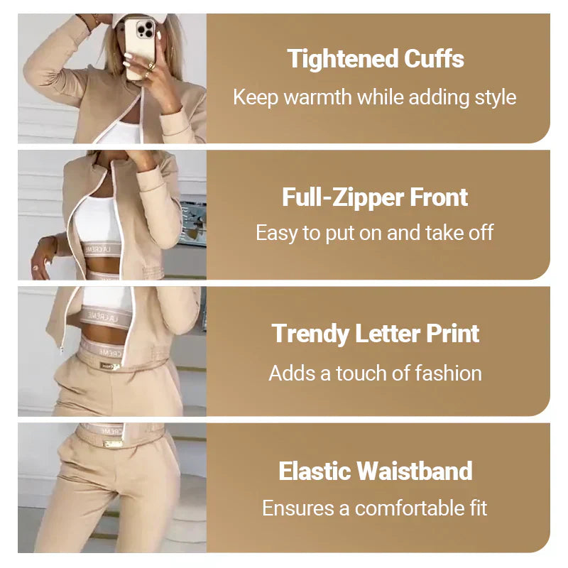 🎉New Year’s Hot Sales - 49% OFF😍Women's 3-Piece Zip-Up Tracksuits