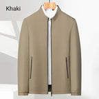 👑Casual jacket with stand-up collar and zip fastening for men
