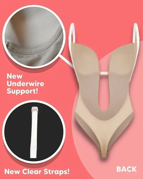 ✨ LAST DAY 49% OFF ✨ Backless Body Shaper Bra - Seamless Lift & Tummy Control | Invisible Under Backless Dresses & Tops | UK Sizes