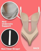 ✨ LAST DAY 49% OFF ✨ Backless Body Shaper Bra - Seamless Lift & Tummy Control | Invisible Under Backless Dresses & Tops | UK Sizes