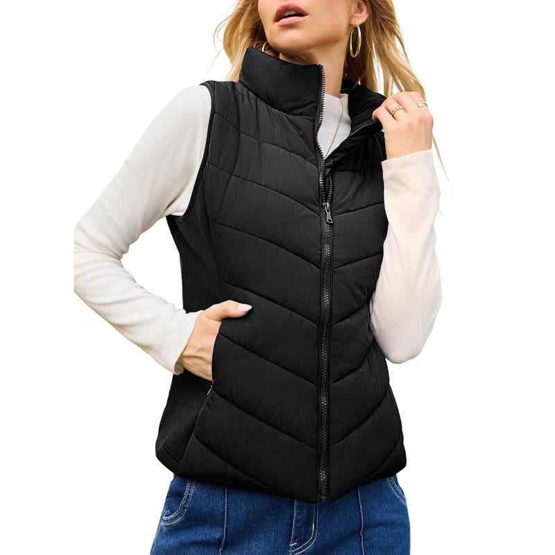 💖HOT SALE 55% OFF✨️Womens Sleeveless Zip Up Puffer Vest💗-Cozy Without Bulk
