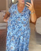 💃Hot Sale 50% OFF🔥 Floral Print V-neck Dress