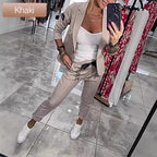 🎉2025 New Products Hot Sale✨Women's Casual Suit Jacket Pants 2-Piece Set
