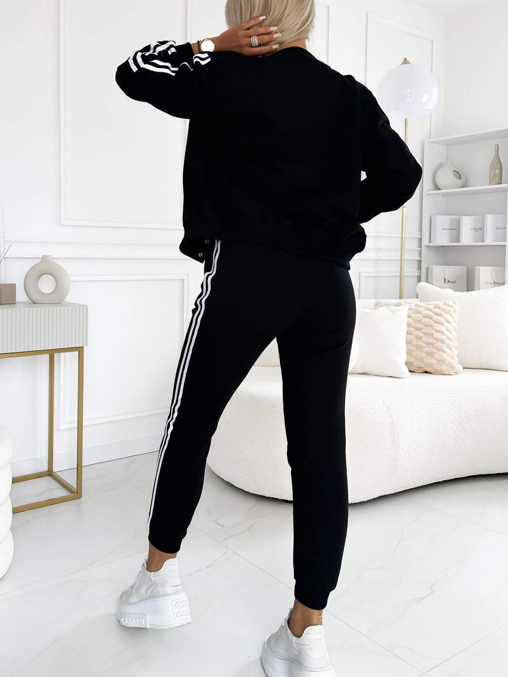 🔥Women's three-piece baseball jacket and pants set
