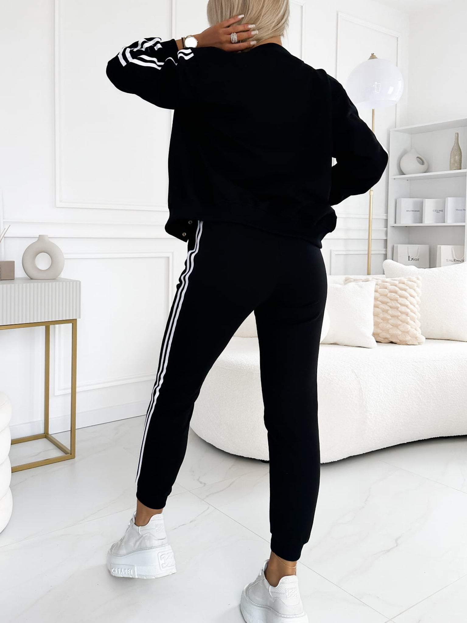 🔥Women's three-piece baseball jacket and pants set