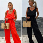 💕Limited Sale 49% OFF💕Women's Sleeveless Wide Leg Jumpsuit