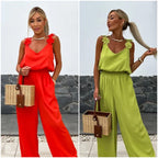 💕Limited Sale 49% OFF💕Women's Sleeveless Wide Leg Jumpsuit