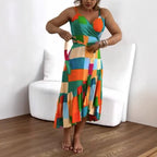 🏖️Summer Hot Sale 49% OFF🌼Women's Casual Resort Print Gathered Tunic Dress