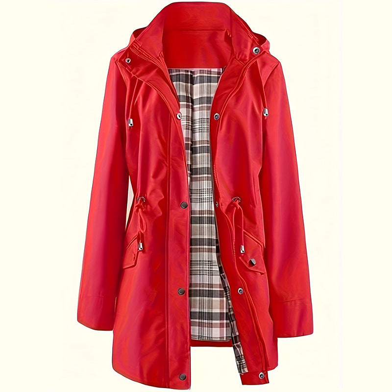 🔥Solid Color Casual Jackets, Waterproof and Windproof Coats, Hooded Windbreakers