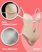 ✨ LAST DAY 49% OFF ✨ Backless Body Shaper Bra - Seamless Lift & Tummy Control | Invisible Under Backless Dresses & Tops | UK Sizes