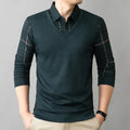 🔥 Men’s Lapel Faux Two-Piece Warm Top – Style & Warmth Combined! 🧥👔