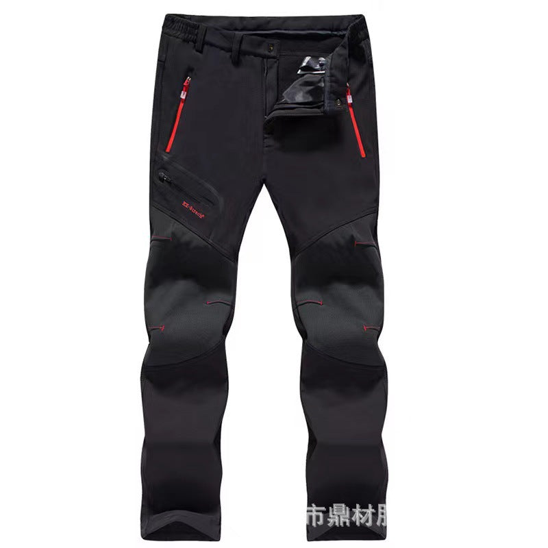 🏆LAST DAY SALE 50% OFF!!🔥Men's Waterproof Winter Trousers with Fleece Lining Cargo Pants