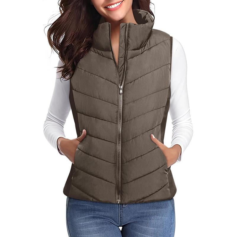 💖HOT SALE 55% OFF✨️Womens Sleeveless Zip Up Puffer Vest💗-Cozy Without Bulk
